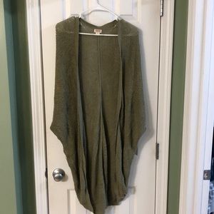 Green cardigan